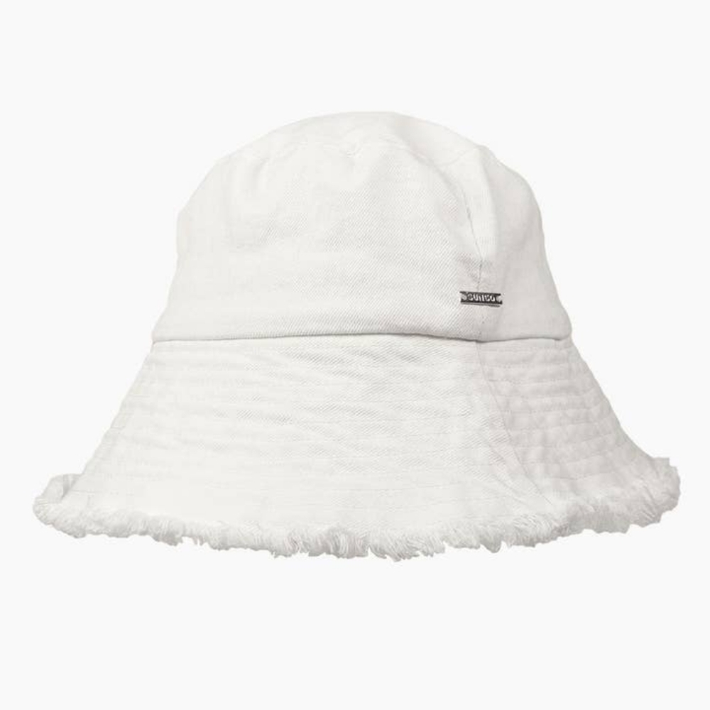 NEW! SUN50 Frayed Edge Denim Bucket Hat BLUE - Picture 7 of 7
